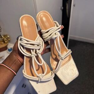 Chic Cream Women's Heels